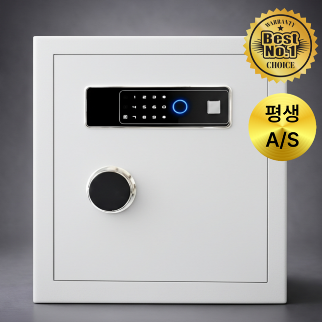 공간온도 프리미엄 지문인식 디지털 키패드 금고 레버 분리형, 화이트 GGOD - 002