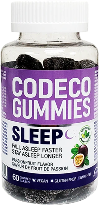 CODECO GUMMIES SLEEP 60Caps 코데코 구미 슬맆 60개 소프트젤 포장방법 및 수량이 변경되었음. 코데코 구미 슬맆 캐나다에서 직배송, 1개, 60정 - 쿠팡