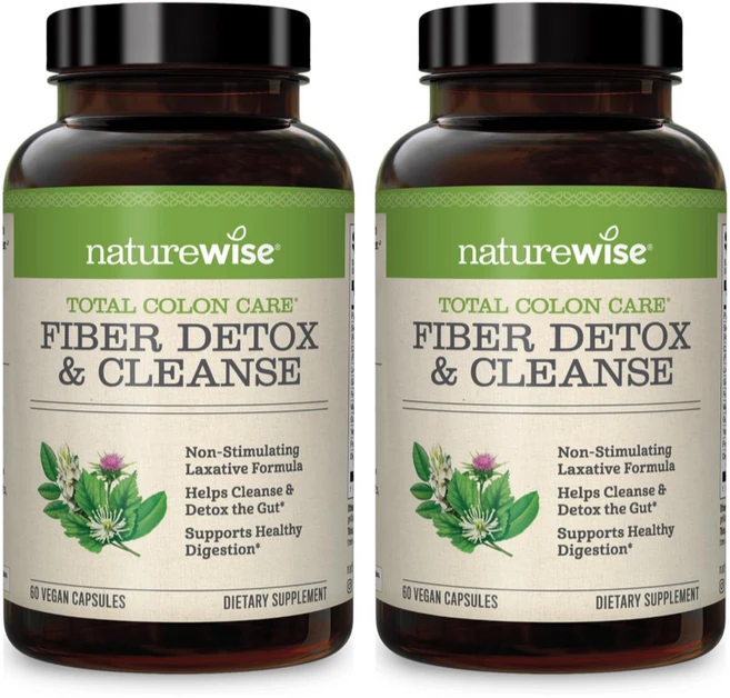 네이처와이즈 파이버 디톡스 & 클린스 60캡슐 2개, 120캡슐, 60정 - 쿠팡