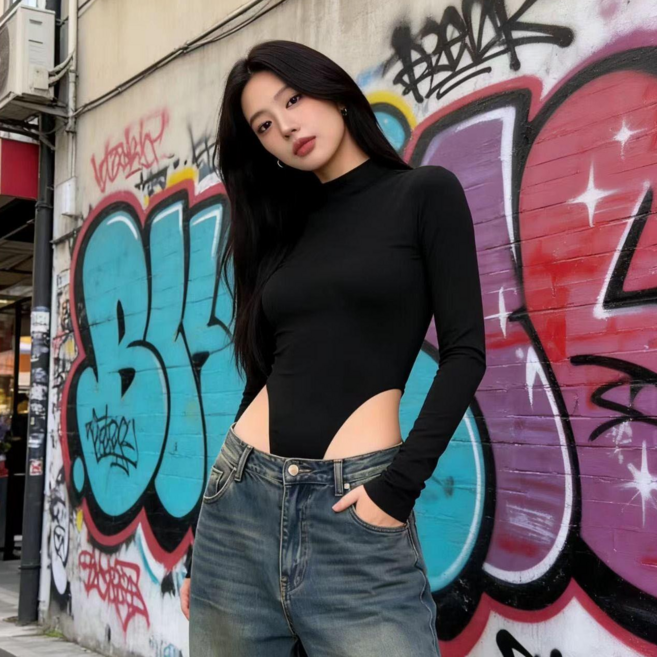 여성 바디수트 올인원 수영복 코스프레 촬영의상