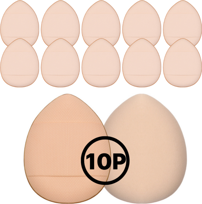 미니 핑거 퍼프 에어쿠션 메이크업 손가락 스펀지, 10개, 스킨