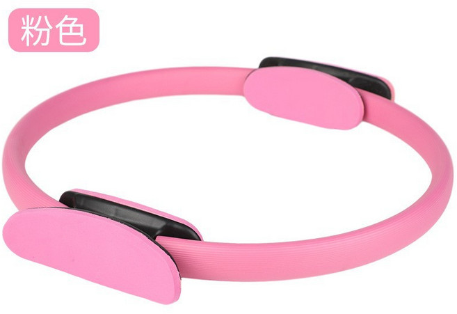 普拉提圈瑜伽阻力環魔力圈瑜伽圈健身器材運動瑜伽圈, 1個, 粉色普拉提圈(直徑37.5釐米)