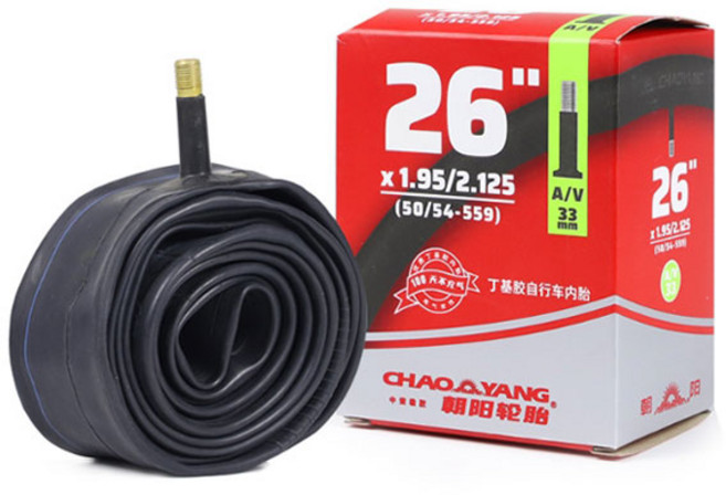 [특가]make speed MTB 자전거 튜브 26인치 슈레더밸브 1+1, 2개