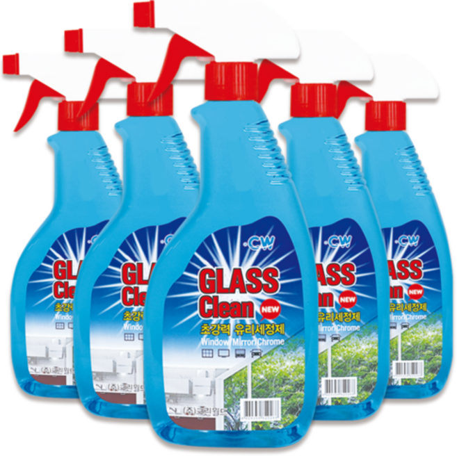 가정용 업소용 초강력 유리세정제 600ml, 3개