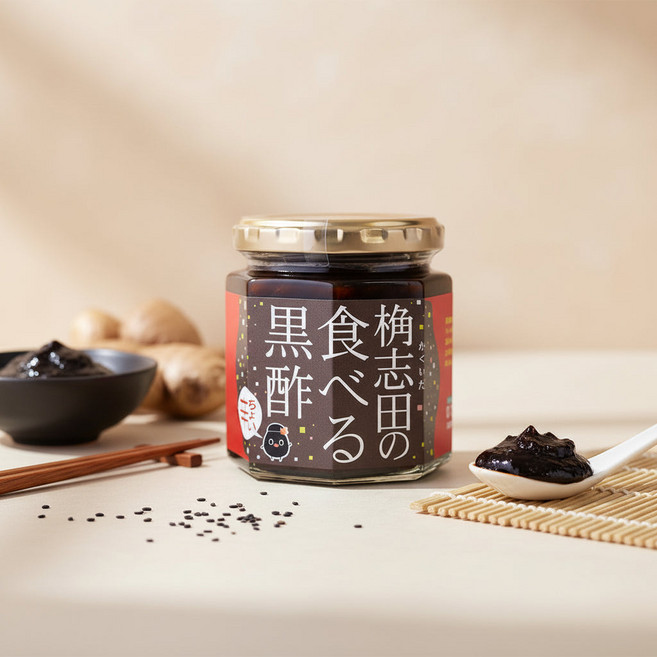 일본 직수입 카쿠이다 흑초 페이스트 살짝 매콤 180g 일본 발효 식초 잼 소스 고기 회 마리네이드 1개