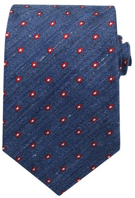 TNGT 블루 멀티도트 넥타이 E153BL