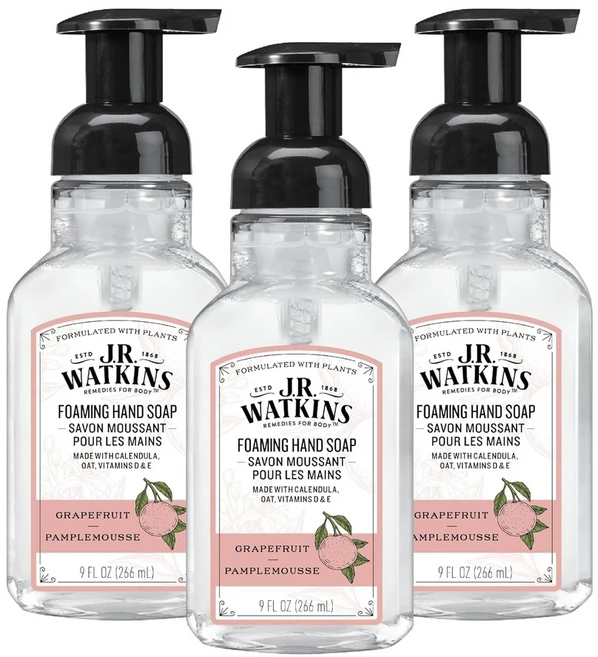 제이알와킨스 포밍 레몬 핸드워시 모이스처라이징 손 세정제 3개, 1세트, 266ml - 쿠팡