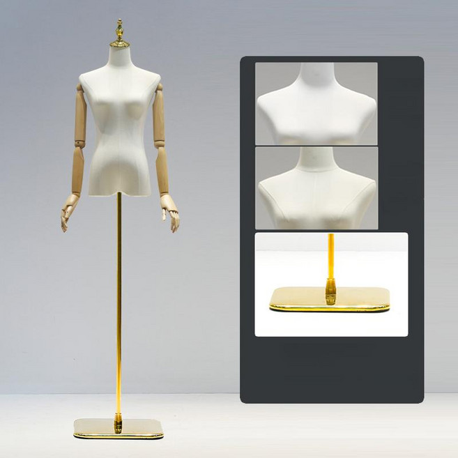 여성 의류 매장용 자켓 뽀글이 알로 상반신 엔틱 진입 긴바지 팬츠 사각판 저지배럴 레그팬츠, 우드 컬러 손 두꺼운 골드 정사각