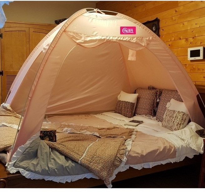 산토초이 난방 텐트 원터치 사각 방한 싱글 패밀리 1인용 2인용 3인용