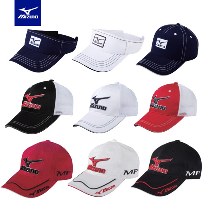 MIZUNO 미즈노 골프 모자 캡 썬캡 바이저, 블랙, 1개