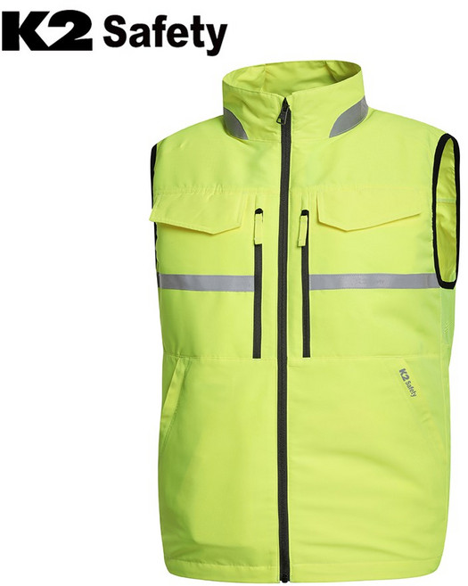 K2 Safety 에어윈드베스트(벨트형2) 옐로우 (105) 입는 선풍기