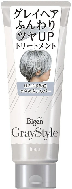회색머리용 비겐 그레이스타일 그레이케어 트리트먼트 광택 실버 200g, 1개, 샤이니실버 - 쿠팡