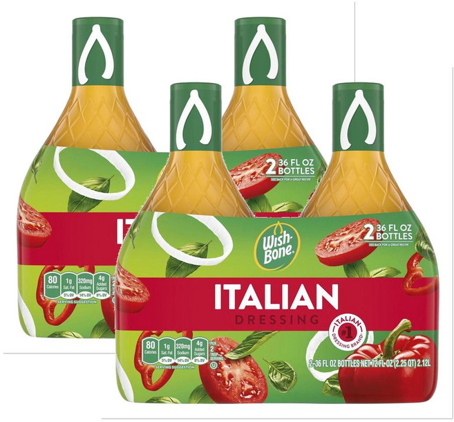 Wish-Bone 위시본 이탈리안 드레싱 대용량 1.06L x4병 Italian Dressing, 4개