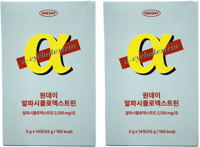 데이즈온원데이 알파시클로덱스트린 알파CD 14포 x 2박스, 42g, 2개