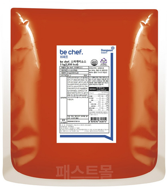 동원 비셰프 스파게티소스, 3kg, 1개