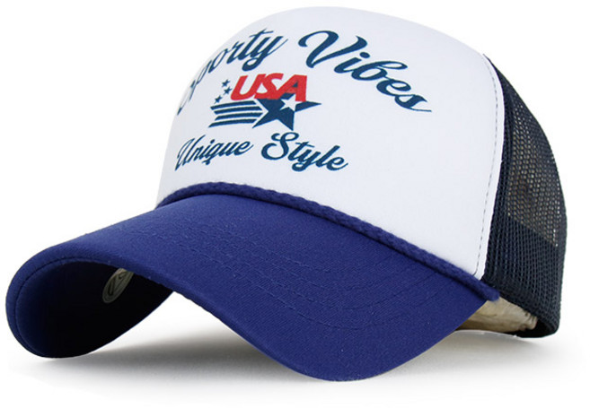[국산] 메쉬캡 스포티 바이브 USA 여름모자 망사 시원한 모자 트러커 워터파크