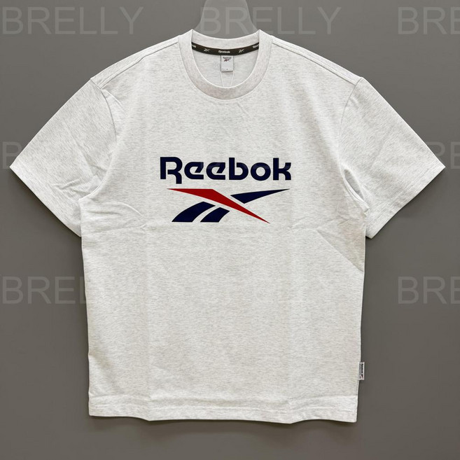 리복 에센셜 빅로고 반팔티 반팔 티셔츠 26SS (라이트멜란지그레이)