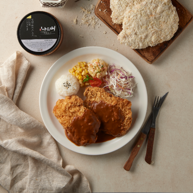 [백년가게] 영주 나드리 돈가스 4인세트, 2세트, 1.22kg