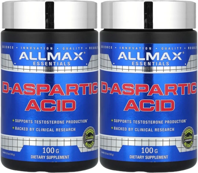 ALLMAX 올맥스 D-아스파르트산 3.12g D-Aspartic Acid, 2개, 100g - 쿠팡