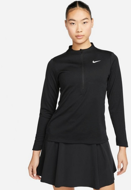 [국내백화점출고] 나이키 골프 드라이 핏 UV 어드밴티지 여성 하프집 탑 긴팔티 기능성