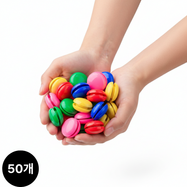 브루져 원형 강력접착 5색 자석, 50개, 30MM