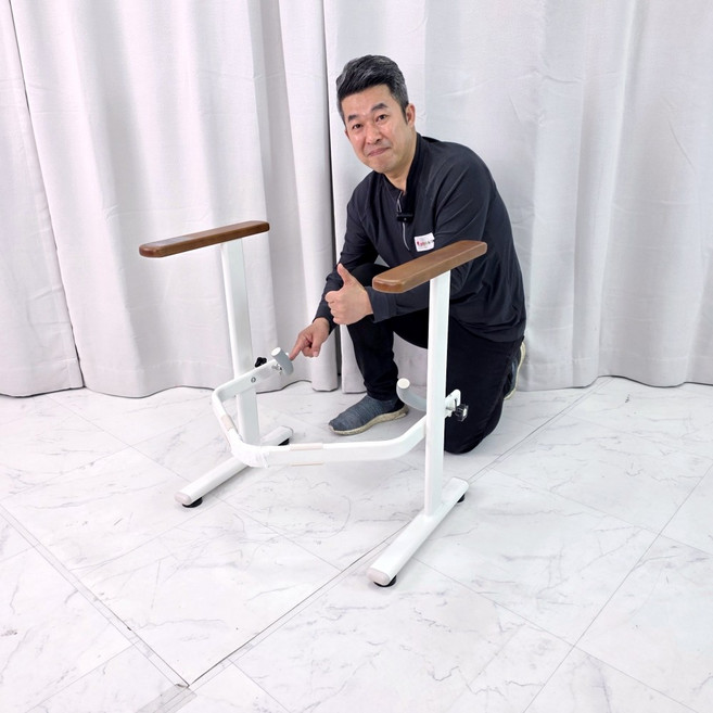 국산 노인용 화장실안전바 ASH-402 노인 환자 장애인 노약자 병원 욕실 보조기구 어르신 환자용 무타공 변기안전손잡이 복지용구, 노인장기요양등급 구입(본인부담금 15%), 1개