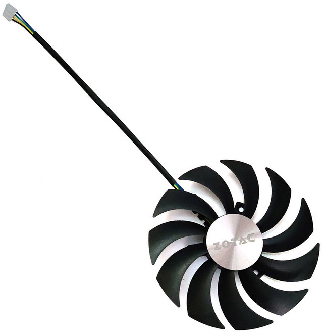 ZOTAC GA92S2U CF1010U12S 비디오 100mm RTX 3070TI 팬 CF9015H12S 카드 엣지 3070 89mm 신제품 트윈 냉각 GAA8S2U GPU, CF1010U12S-B