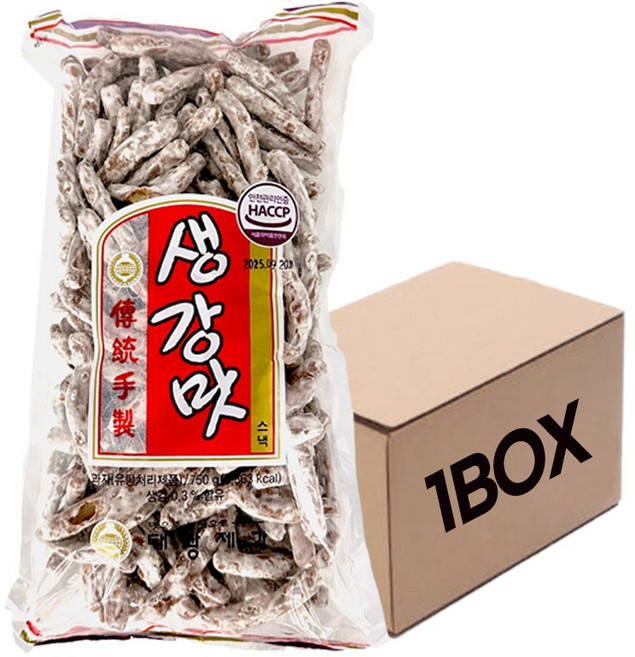 태광제과 옛날과자 생강맛750gX6개(1BOX), 750g, 6개