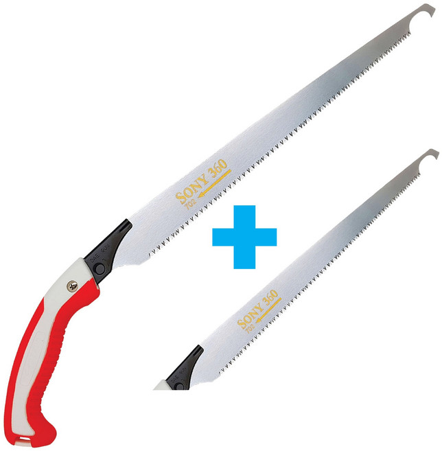 대건 소니전지톱 DE-702톱(360mm) + 추가톱날1장 전정톱 전지톱 나무톱, 1개