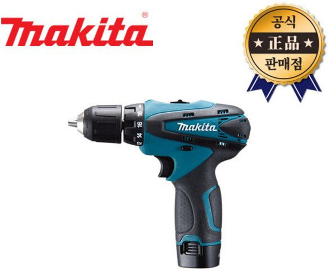 충전드릴 DF330DWE 2베터리 10.8V 리튬이온 충전드라이버 전동드릴 DIY 마끼다, 1개