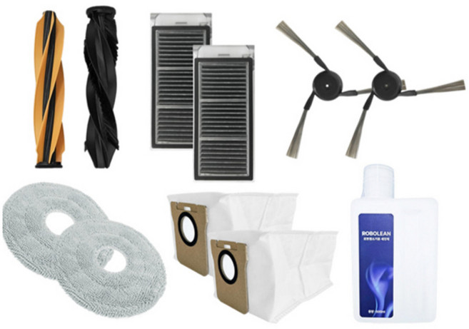 일리마 드리미 X50 Ultra Master 호환 소모품 풀패키지 브러쉬 물걸레 필터 더스트백 세정제, 1세트, X50 풀 패키지
