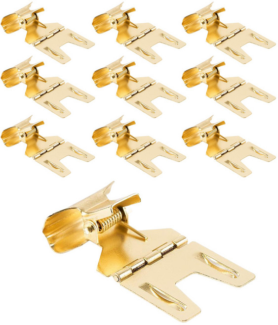 아베라 경첩 POP 가격표 꽂이 쇼클립, 골드, 10개입