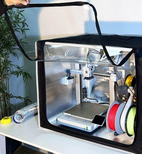 뱀부랩 A1 단열 커버 A1 밀폐 콤보 배기세트 3D 챔버 방진 방습 mini 열차폐 프린터 mini 차단 커버 A1, 기본 색상, A1mini 덮개+배기+조명+건조기 A