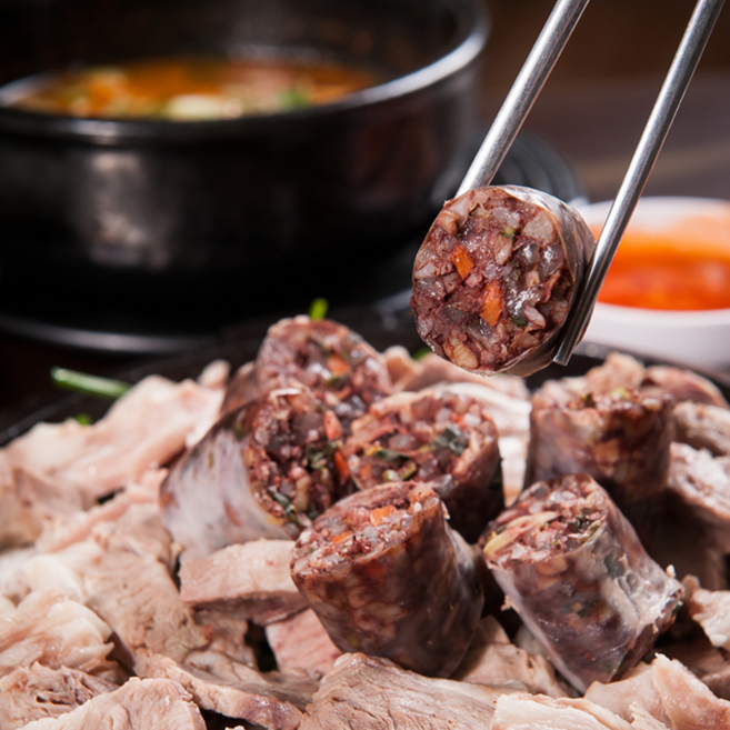 국내산 전통 팔도 토종순대 쫄깃탱글 잡내없는 맛집 고기순대, 1개, 500g