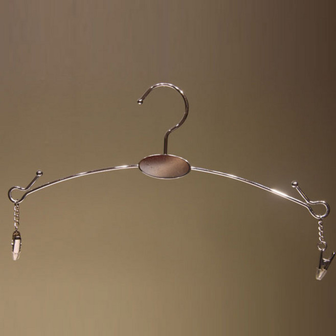 자체브랜드 란제리 스틸 집게옷걸이 속옷 디피용품(10개 묶음), 크롬, 10개