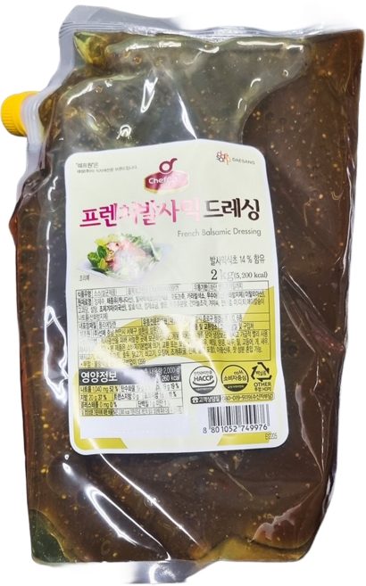 쉐프원 프렌치발사믹드레싱 2k, 1개, 2kg
