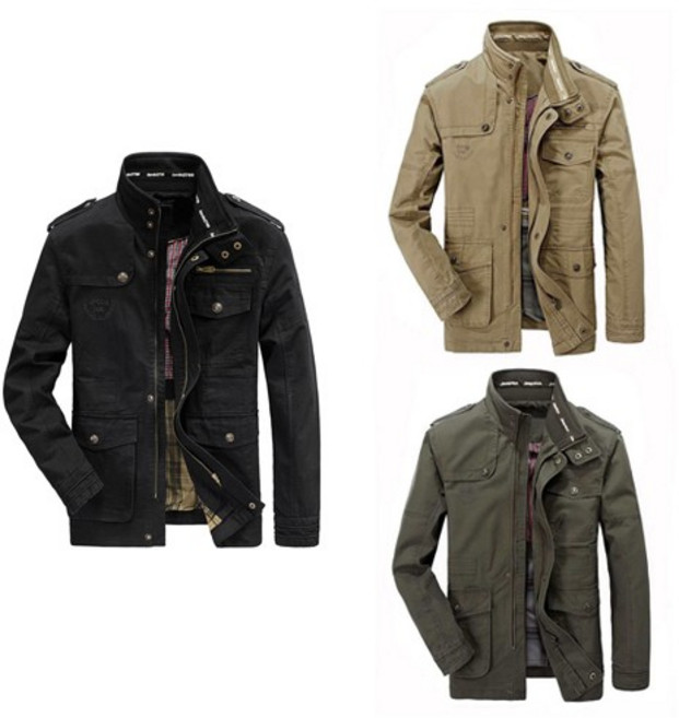 기사미 밀리터리 스타일 스트릿 자켓 캠핑아웃도어 CJ00247 블랙/카키/그린 3종