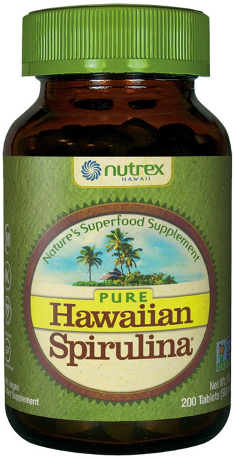 Nutrex Hawaii 無麩質夏威夷螺旋藻錠 500mg, 200顆, 1罐