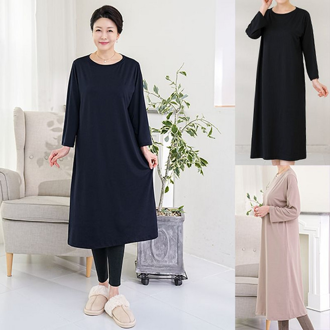 로즈맘 산조발열캡홈웨어원피스