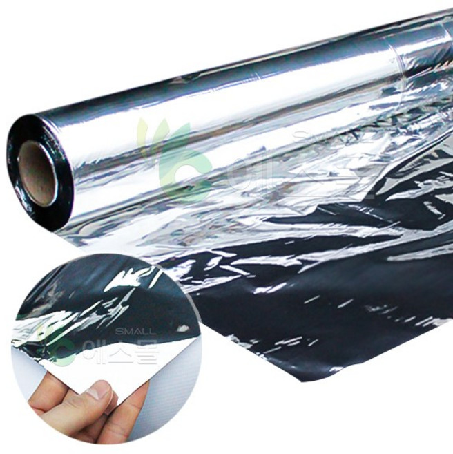 무코팅 반사필름 은박지 과수원 착색용, 반사필름 0.02 x 120cm x 500m, 1개