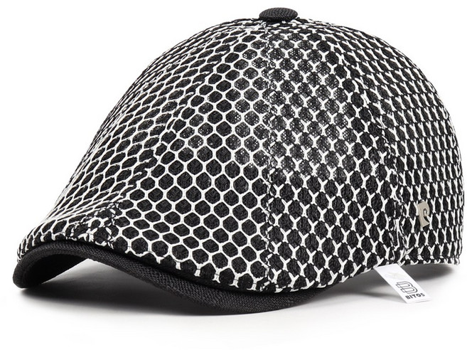 비토스 26 S/S 피에르가르뎅 벌집패턴 망사 2중레이어드 헌팅캡 골프모자 베레모 도리구찌