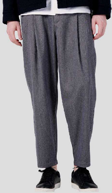 [커스텀어스] 남자 배색스티치 스트레이트핏 밴딩팬츠 CXS25FWPTA02 GRY