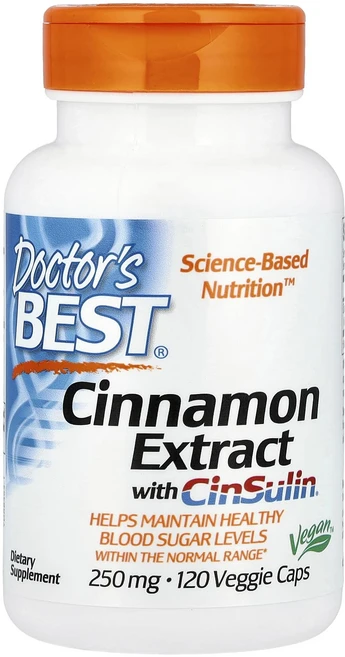 Doctor's Best CinSulin 함유 계피 추출물 250mg 베지 캡슐 120정, DoctorsBestCinSulin함유계피추출물250m, 1개 - 쿠팡