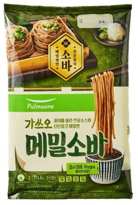 풀무원가쓰오 메밀소바 2인(576.8g), 576.8g, 1개