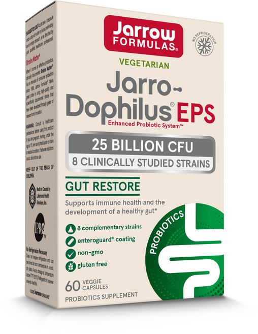 재로우 자로-도필러스 유산균 EPS 250억 베지 캡, 60정, 1개