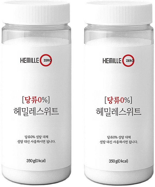 헤밀레 스위트 대체당 설탕 감미료, 2개, 350g