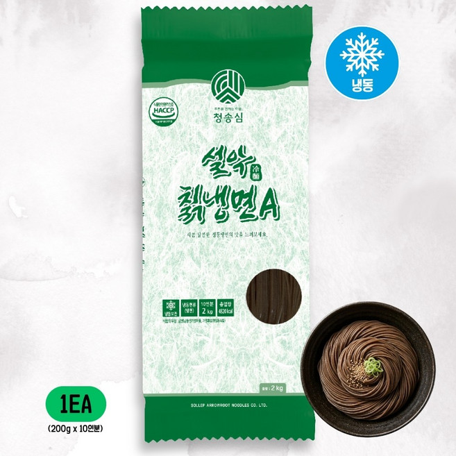 청송심 업소용 칡냉면 사리 2kg, 1개