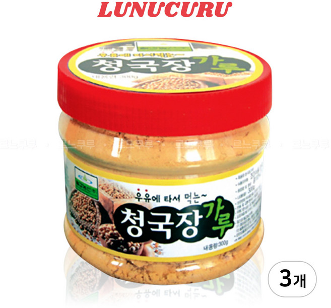 [칠갑농산] 우유에 타서 먹는 청국장가루, 300g, 3개