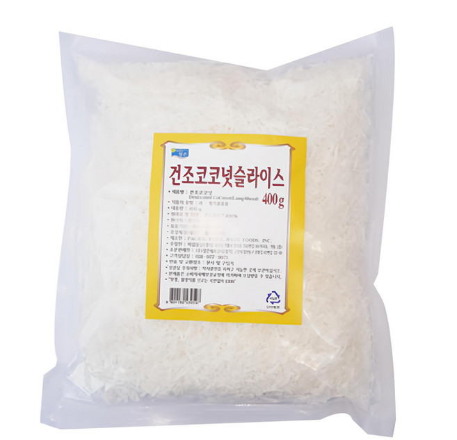청은 건조 코코넛 슬라이스, 400g, 1개