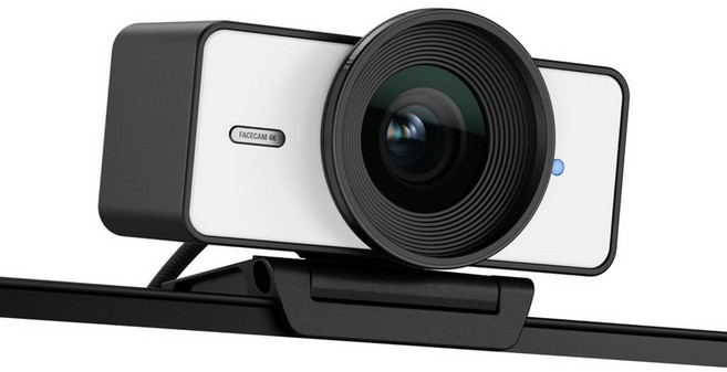 [Amazon.co.jp 만] Elgato Facecam 4K 화이트 (웹캠) – 4K60 스튜디오 웹캠 DSLR 컨트롤 시네마틱 효과 49mm 렌즈 필터 HDR, 1개, B0FQMKYMT1